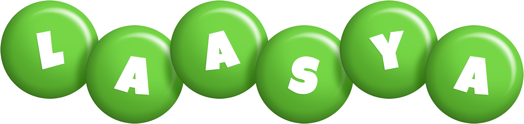 Laasya candy-green logo