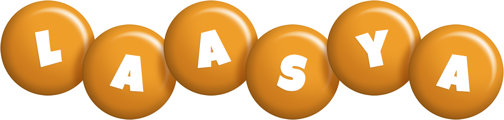 Laasya candy-orange logo
