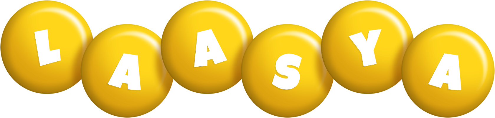 Laasya candy-yellow logo