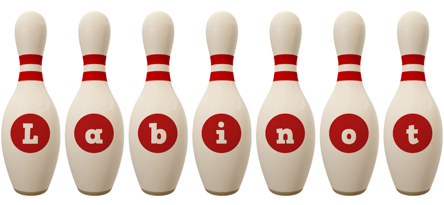 Labinot bowling-pin logo