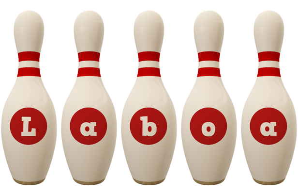 Laboa bowling-pin logo