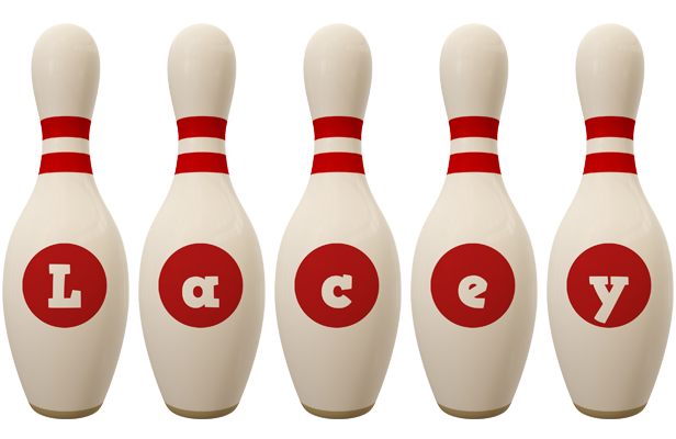 Lacey bowling-pin logo