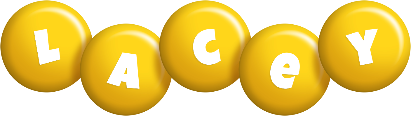 Lacey candy-yellow logo
