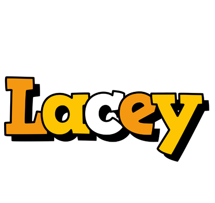 Lacey cartoon logo