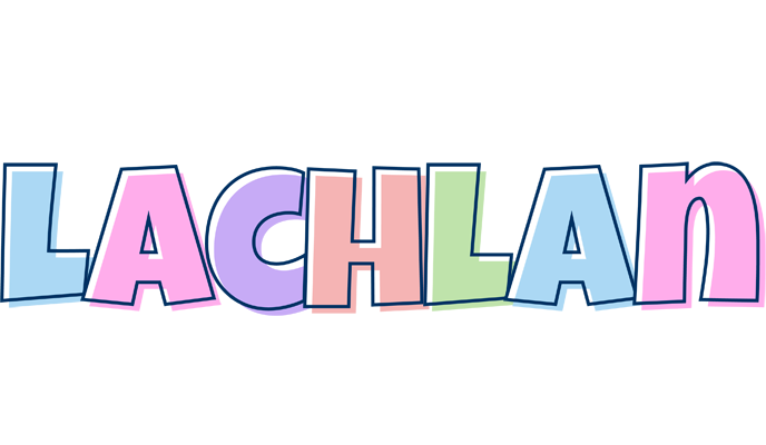 Lachlan pastel logo