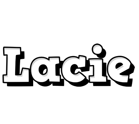Lacie snowing logo