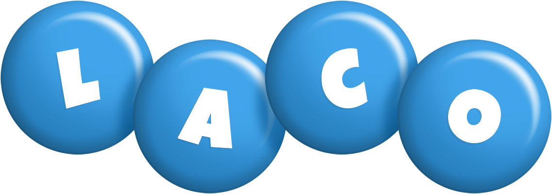 Laco candy-blue logo