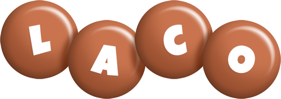 Laco candy-brown logo