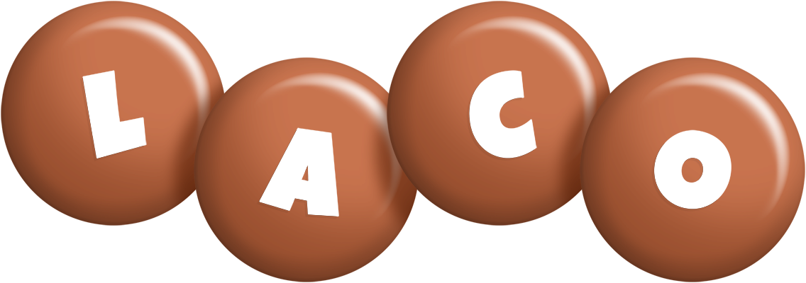 Laco candy-brown logo