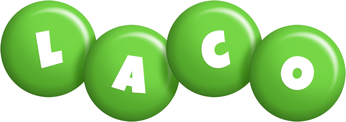 Laco candy-green logo