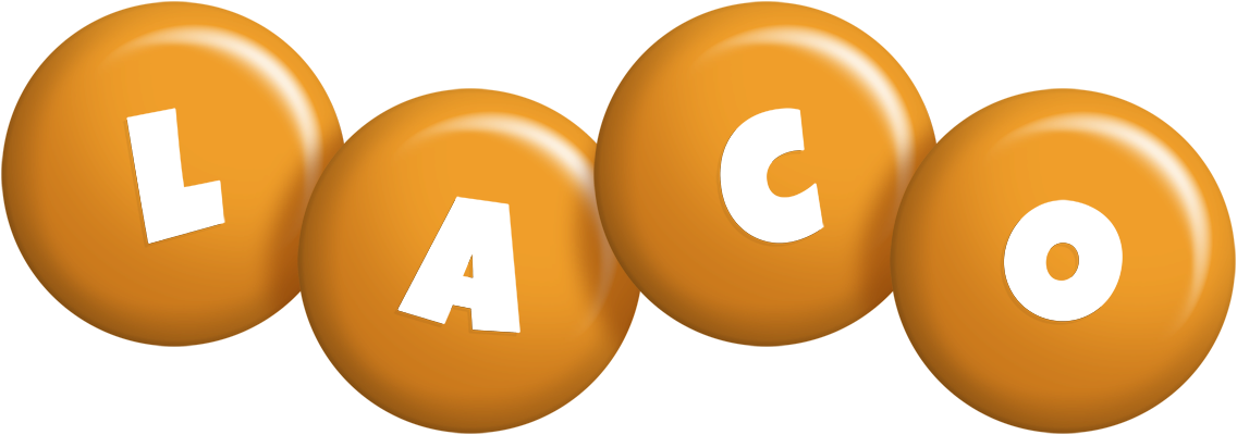 Laco candy-orange logo