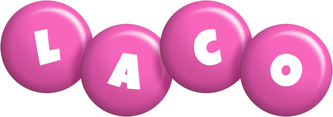 Laco candy-pink logo