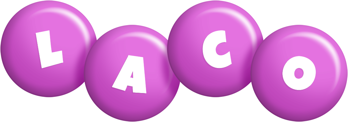 Laco candy-purple logo