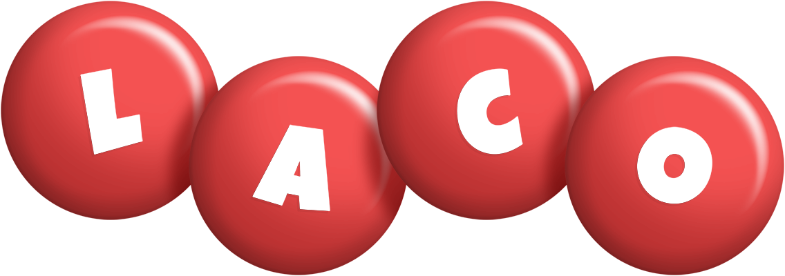 Laco candy-red logo