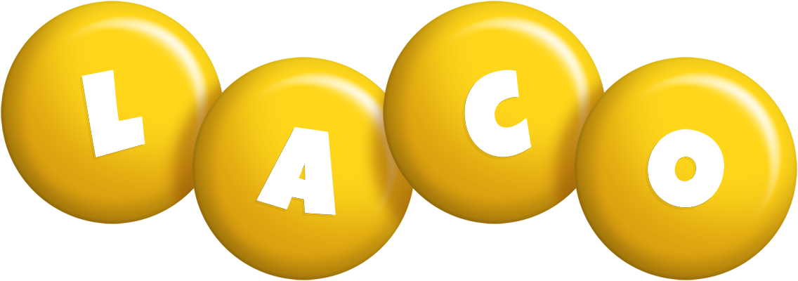 Laco candy-yellow logo