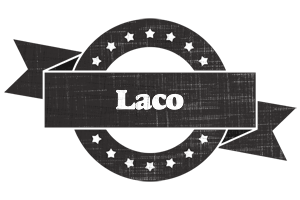 Laco grunge logo