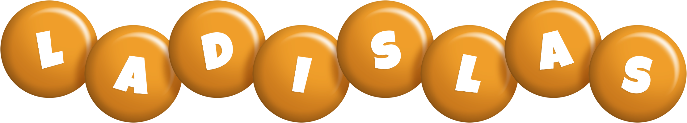 Ladislas candy-orange logo