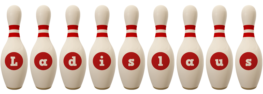Ladislaus bowling-pin logo