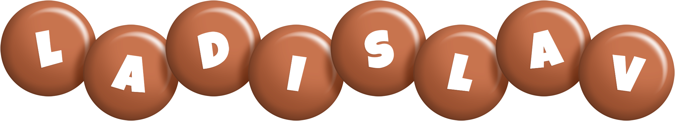 Ladislav candy-brown logo