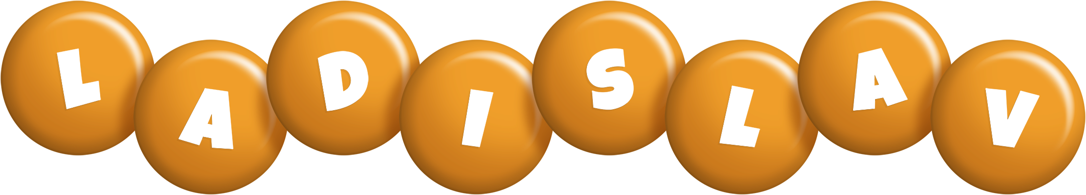 Ladislav candy-orange logo