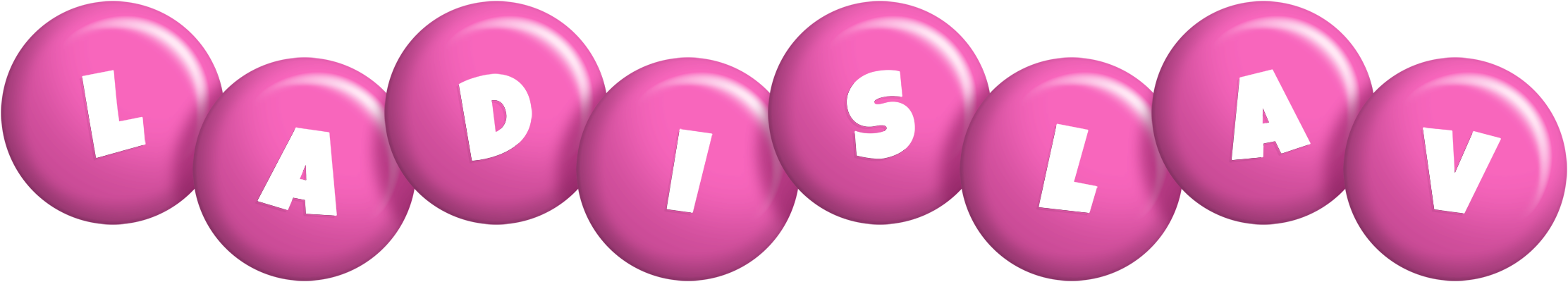 Ladislav candy-pink logo