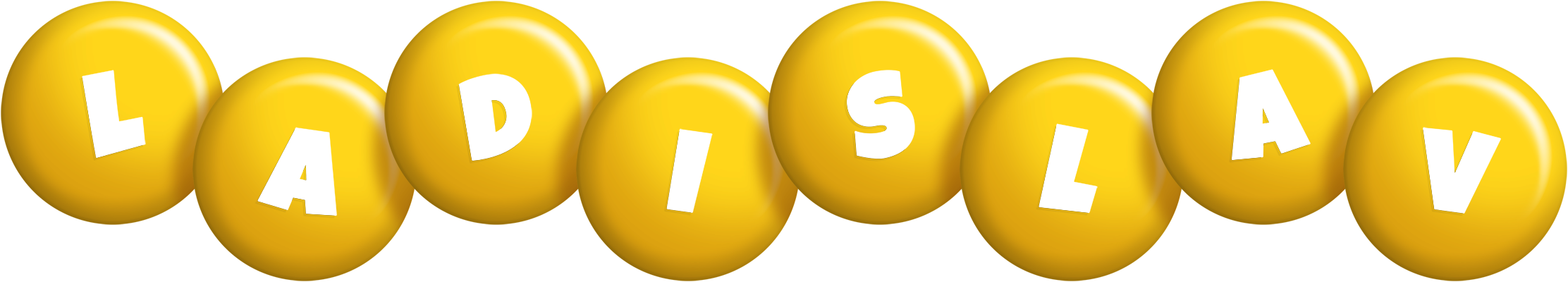 Ladislav candy-yellow logo
