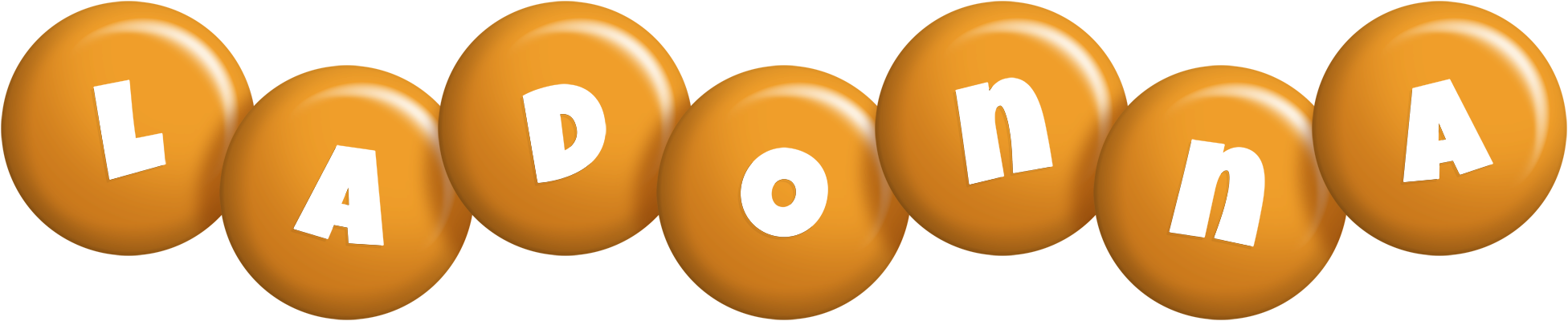 Ladonna candy-orange logo