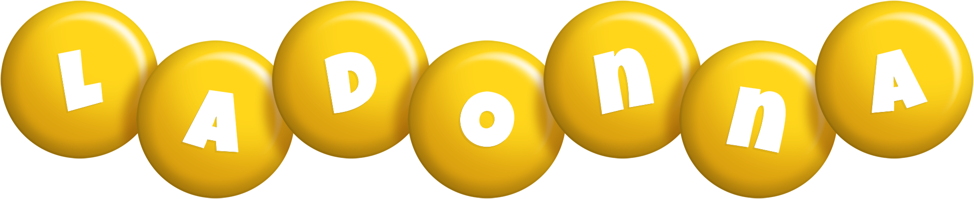 Ladonna candy-yellow logo