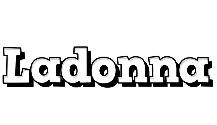 Ladonna snowing logo