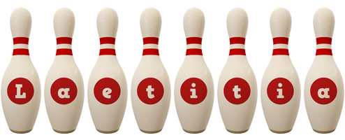 Laetitia bowling-pin logo