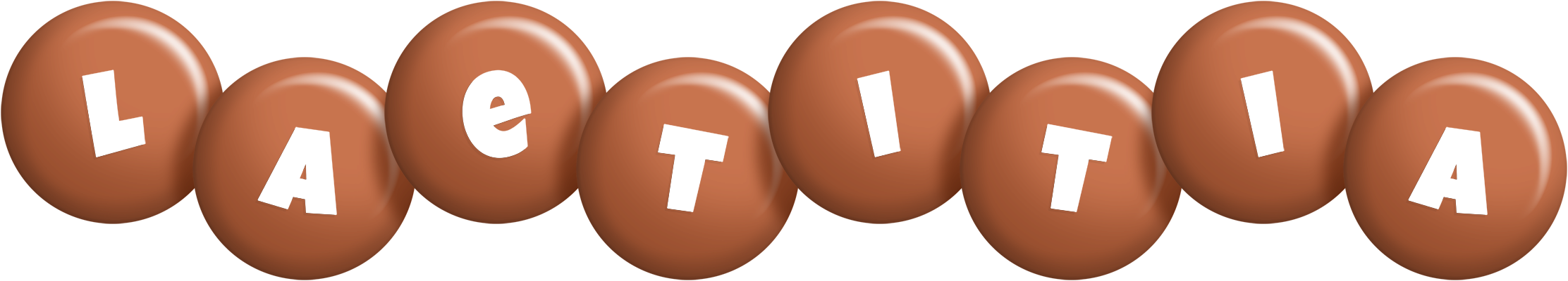 Laetitia candy-brown logo