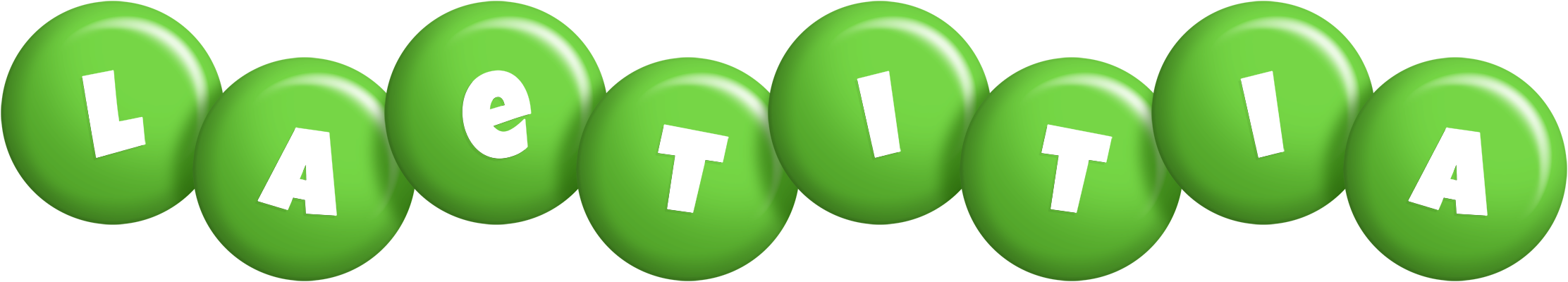Laetitia candy-green logo