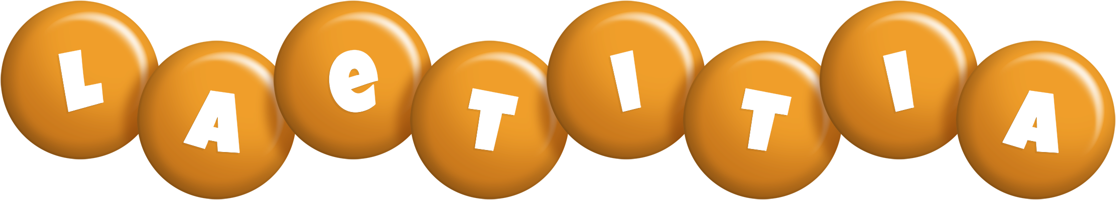 Laetitia candy-orange logo