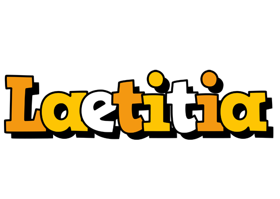 Laetitia cartoon logo