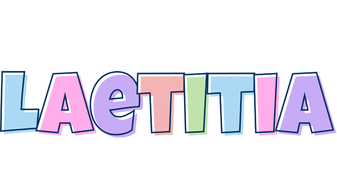 Laetitia pastel logo