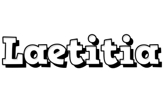 Laetitia snowing logo