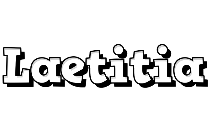 Laetitia snowing logo