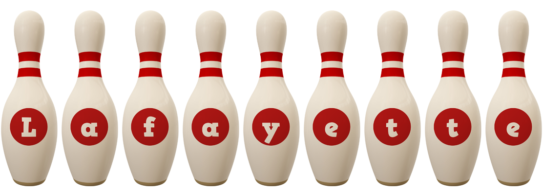 Lafayette bowling-pin logo