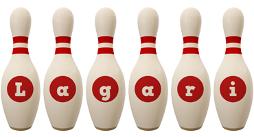 Lagari bowling-pin logo