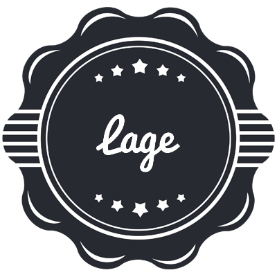 Lage badge logo