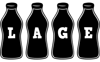 Lage bottle logo