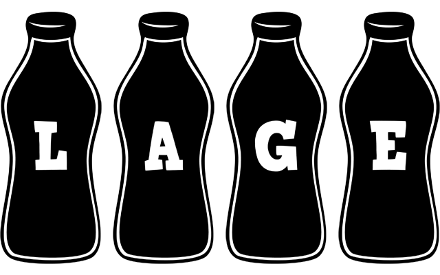 Lage bottle logo
