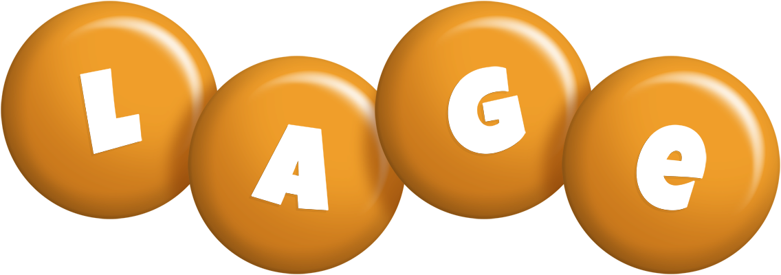 Lage candy-orange logo