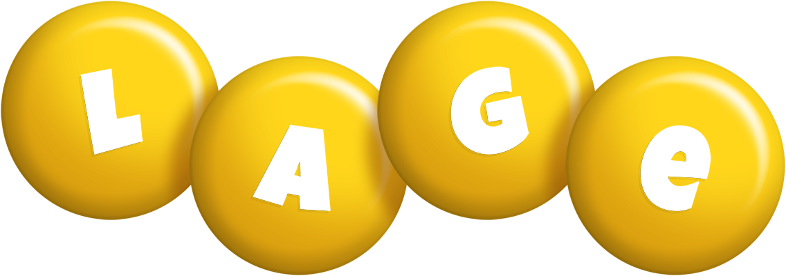 Lage candy-yellow logo