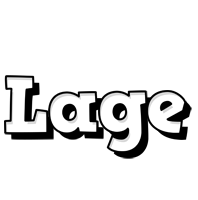 Lage snowing logo