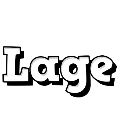 Lage snowing logo