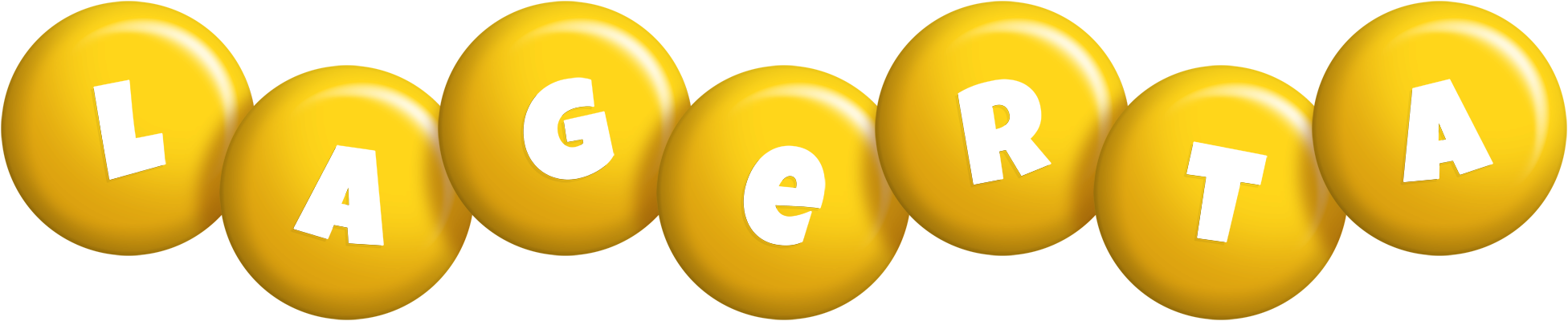 Lagerta candy-yellow logo