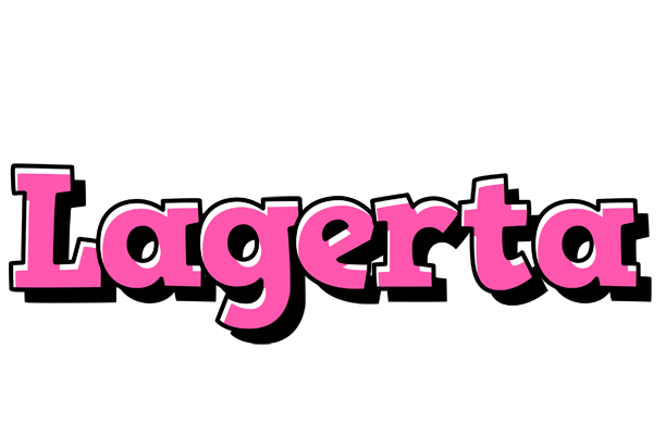 Lagerta girlish logo