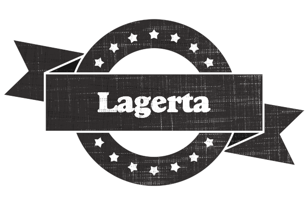 Lagerta grunge logo