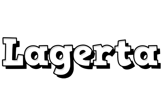 Lagerta snowing logo